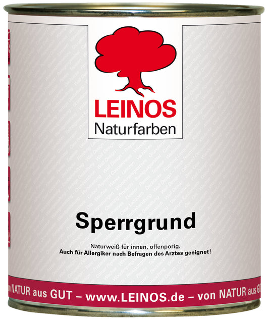 LEINOS 815 Sperrgrund 0,75 l | Hochdeckend: Erzeugt einen weißen, leicht rauen Untergrund, der für nachfolgende Anstriche gute Haftung bietet