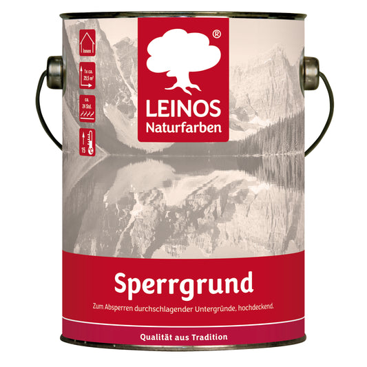 LEINOS 815 Sperrgrund 10 Liter  | Hochdeckend: Erzeugt einen weißen, leicht rauen Untergrund, der für nachfolgende Anstriche gute Haftung bietet