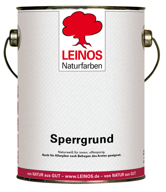 LEINOS 815 Sperrgrund 2,5 l | Hochdeckend: Erzeugt einen weißen, leicht rauen Untergrund, der für nachfolgende Anstriche gute Haftung bietet