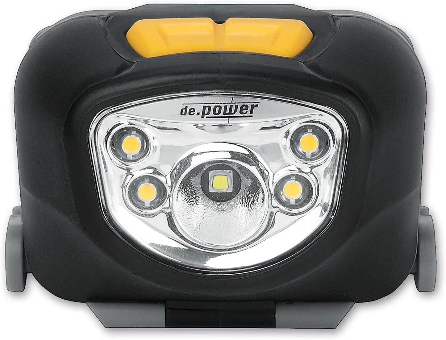 de.power LED Stirnlampe mit Spot- u. mit Weitwinkellicht, dimmbar, 3x AAA, 210 Lumen (ANSI) DP-801AAA-C [Energieklasse A]