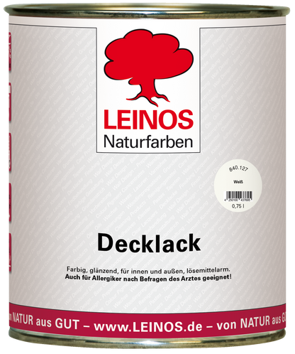 LEINOS Decklack Deckfarbe Hochdeckende Wetterfeste Lackfarbe Wetterschutzfarbe für Innen- und Außenprojekte