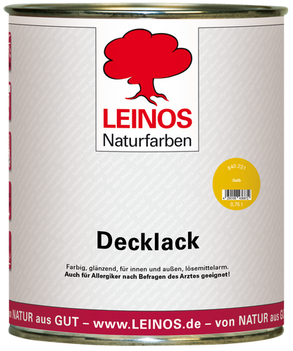 LEINOS Decklack Deckfarbe Hochdeckende Wetterfeste Lackfarbe Wetterschutzfarbe für Innen- und Außenprojekte