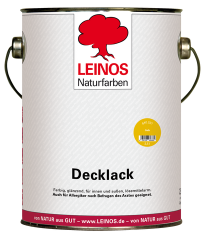 LEINOS Decklack Deckfarbe Hochdeckende Wetterfeste Lackfarbe Wetterschutzfarbe für Innen- und Außenprojekte