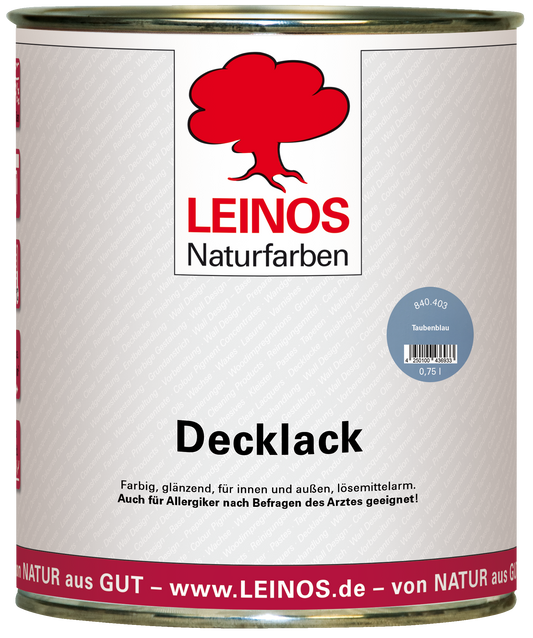 LEINOS Decklack Deckfarbe Hochdeckende Wetterfeste Lackfarbe Wetterschutzfarbe für Innen- und Außenprojekte