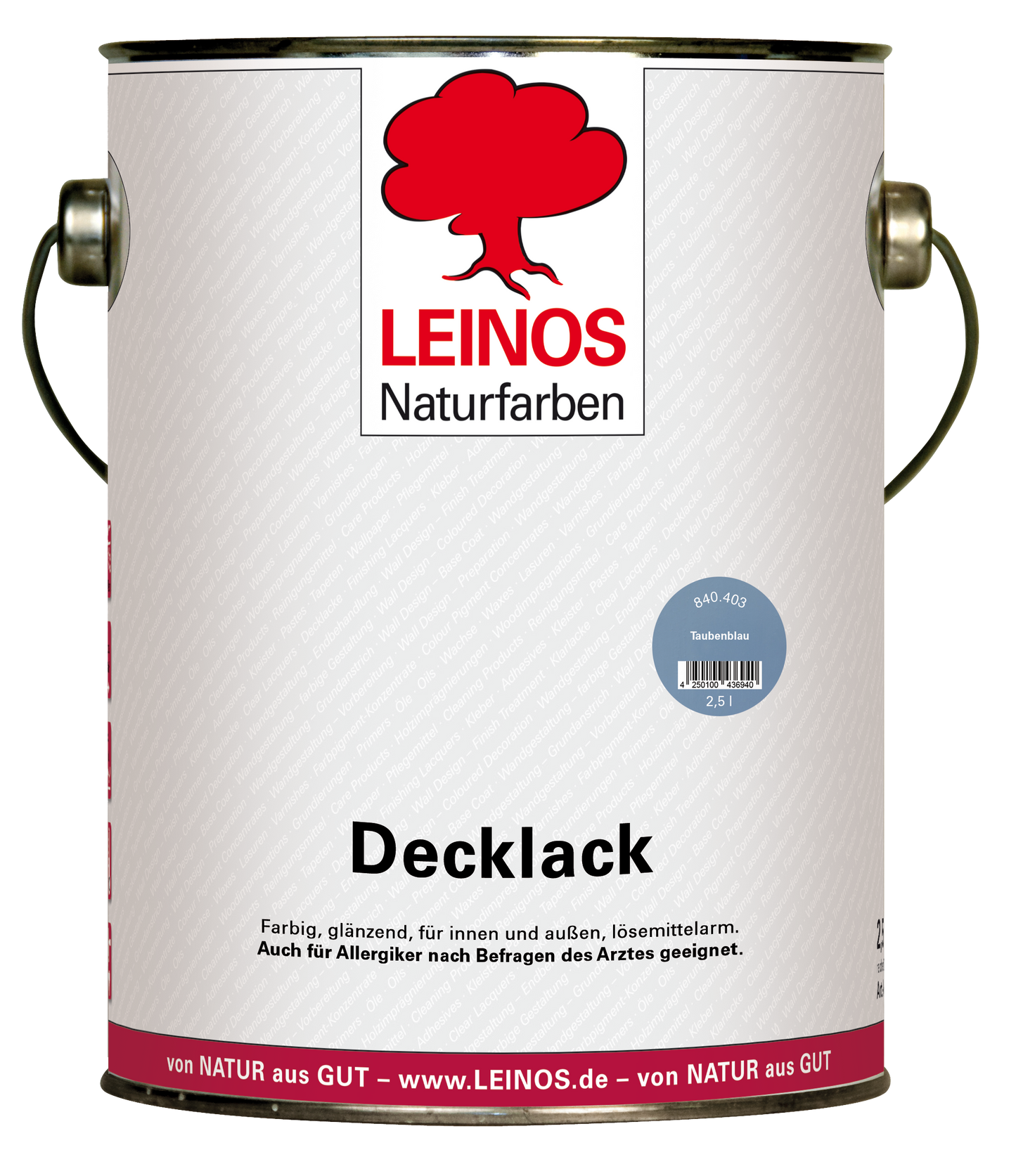 LEINOS Decklack Deckfarbe Hochdeckende Wetterfeste Lackfarbe Wetterschutzfarbe für Innen- und Außenprojekte