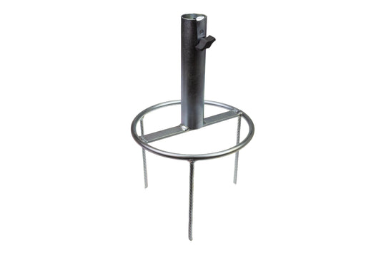 STUBAI Schirmständer Rasendorn 38 mm Ø, Höhe 250 mm, 1450 g – stabiler Sonnenschirmhalter für große Schirme | einfach in Wiese steckbar | ideal für Garten, Freizeit & Camping