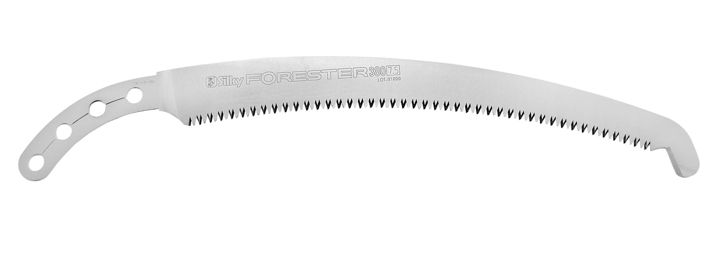 SILKY Ersatzblatt Forester 380 mm | 7,5 Zähne/30 mm Mirai-Me grob | Zugsägeblatt mit Sichelspitze für Stangensäge | induktiv gehärtete Zähne | saubere, schnelle Astschnitte | passend für Silky Forester