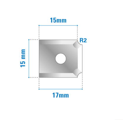 Wendemesser mit Konkavem Radius Set Vollhartmetall Art. 170