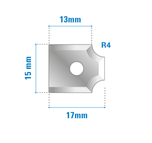 Wendemesser mit Konkavem Radius Set Vollhartmetall Art. 170