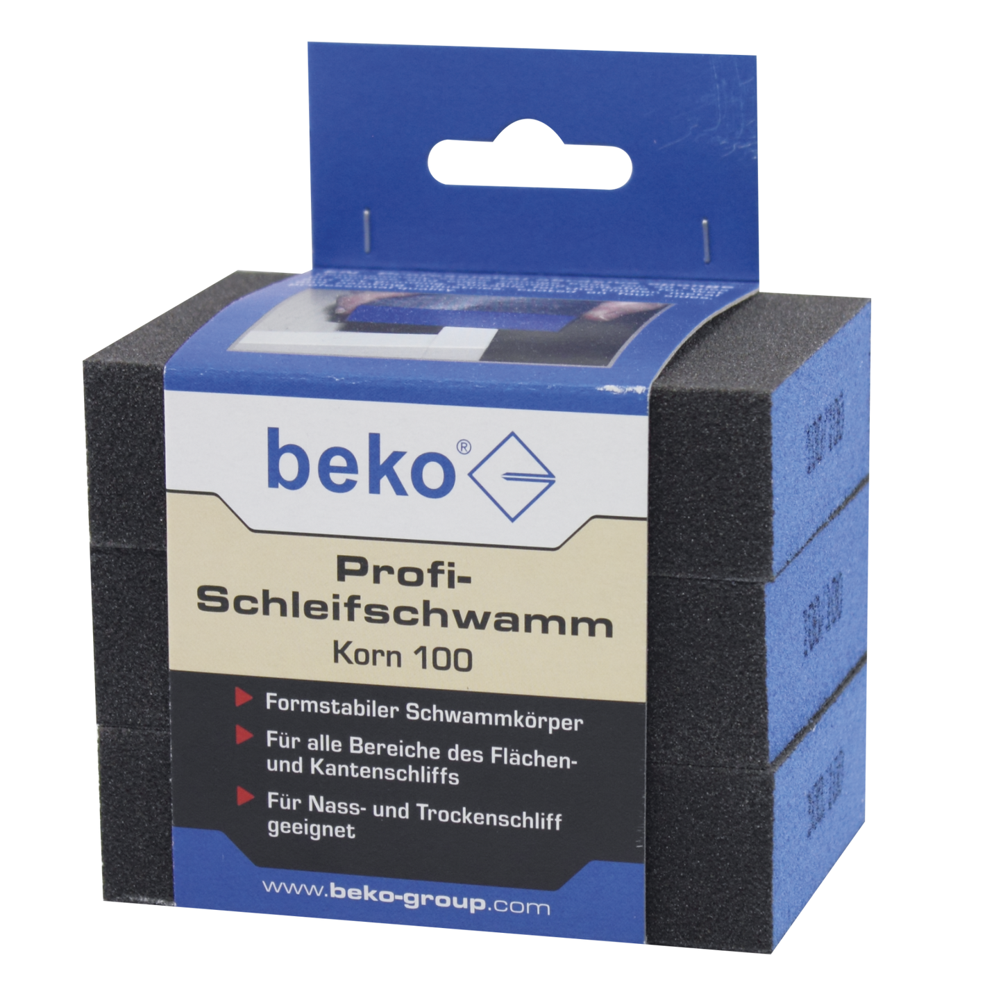 Profi-Schleifschwamm 3er Set, Korn 60