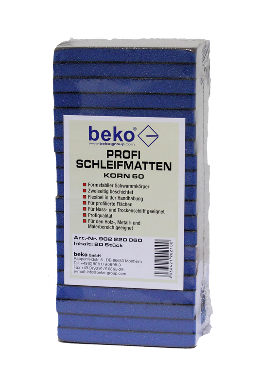 Profi-Schleifmatte 3er-Set, Korn 60