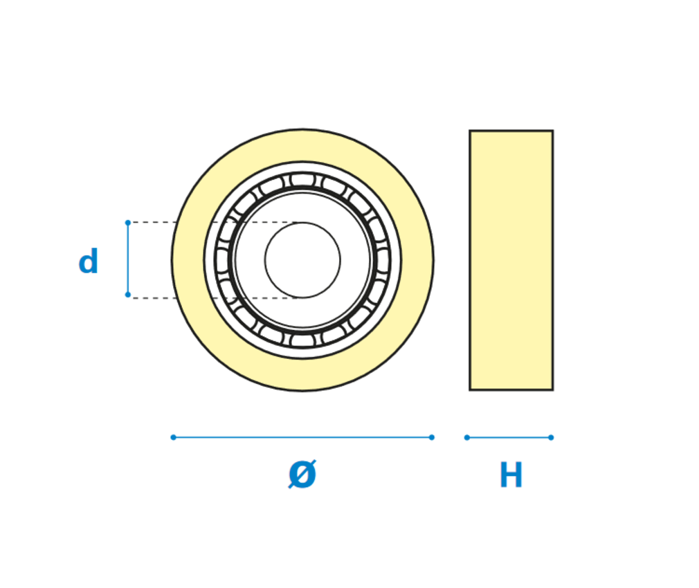 Kugellager Art. 512B für Fasefräser mit Kugellager und Wendemesser - 45° Schneide 2 Hartmetall Ø 29 - Rechts, 7 - 60 - 8 X 30