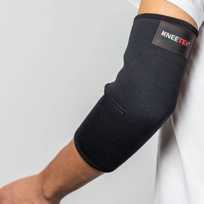 KNEETEK Ellbogenbandage L | Ellenbogenstütze |  Orthopädische Ellenbogenbandage | Kompressionsbandage für den Ellenbogen | Sportbandage | Wärme, Halt, Kompression und Führung für das Gelenk