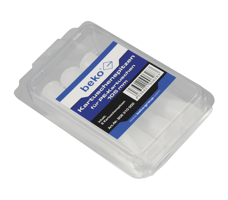 Beko Kartuschenspitzen 105 mm, 6er Pack, im Schiebeblister
