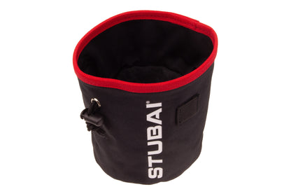 STUBAI Chalk-Bag | schwarz | Chalkbag zum Klettern und Bouldern, Magnesium-Beutel, Kalk-Tasche, Kreidebeutel, Magnesiabeutel