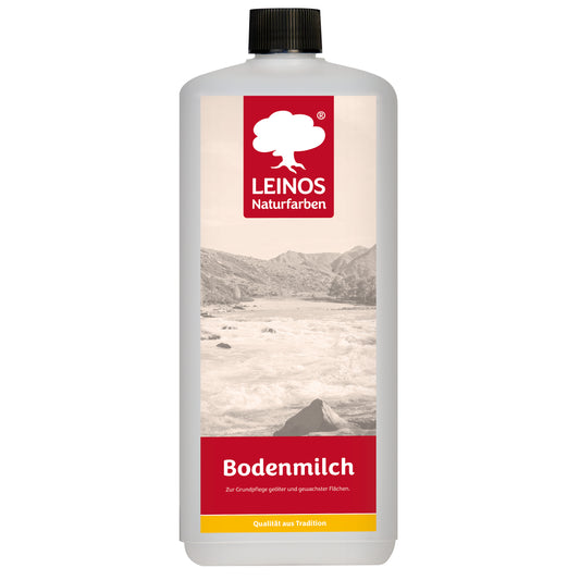 LEINOS 920 Bodenmilch 1 Liter | Pflegemittel für geölte, gewachste und lackierte Fußböden |  Holz, Kork und Linoleum | ergibt seidenglänzende Oberfläche