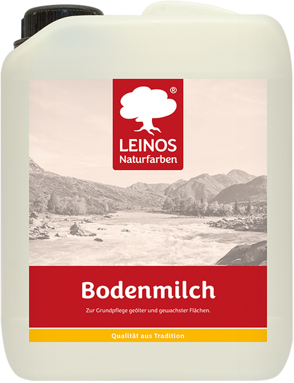 LEINOS 920 Bodenmilch 10 Liter | Pflegemittel für geölte, gewachste und lackierte Fußböden |  Holz, Kork und Linoleum | ergibt seidenglänzende Oberfläche