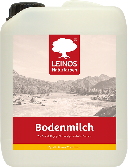 LEINOS 920 Bodenmilch 10 Liter | Pflegemittel für geölte, gewachste und lackierte Fußböden |  Holz, Kork und Linoleum | ergibt seidenglänzende Oberfläche