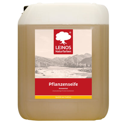 Leinos-Pflanzenseife 930 10 Liter Naturseife  – Rückfettender Universalreiniger aus Pflanzenölen für geölte, gewachste & lackierte Flächen – natürlich, ergiebig & biologisch abbaubar