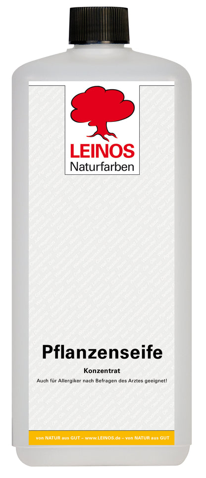 Leinos-Pflanzenseife 930 1 Liter Naturseife  – Rückfettender Universalreiniger aus Pflanzenölen für geölte, gewachste & lackierte Flächen – natürlich, ergiebig & biologisch abbaubar