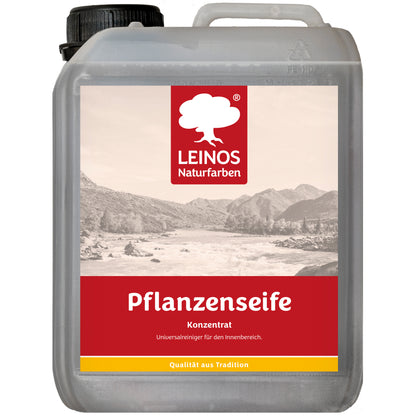 Leinos-Pflanzenseife 930 2,5 Liter Naturseife  – Rückfettender Universalreiniger aus Pflanzenölen für geölte, gewachste & lackierte Flächen – natürlich, ergiebig & biologisch abbaubar