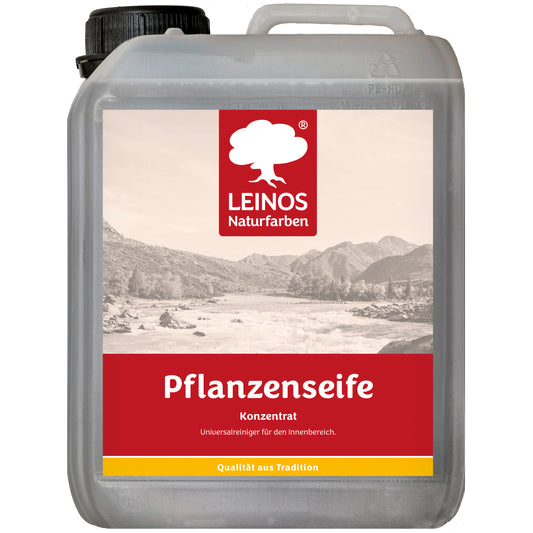 Leinos-Pflanzenseife 930 2,5 Liter Naturseife  – Rückfettender Universalreiniger aus Pflanzenölen für geölte, gewachste & lackierte Flächen – natürlich, ergiebig & biologisch abbaubar