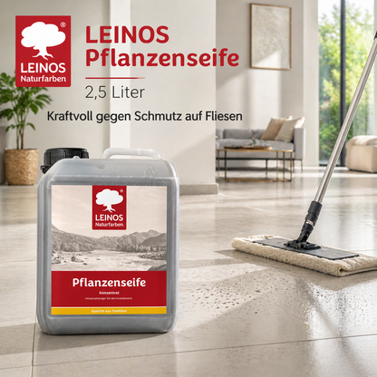Leinos-Pflanzenseife 930 2,5 Liter Naturseife  – Rückfettender Universalreiniger aus Pflanzenölen für geölte, gewachste & lackierte Flächen – natürlich, ergiebig & biologisch abbaubar