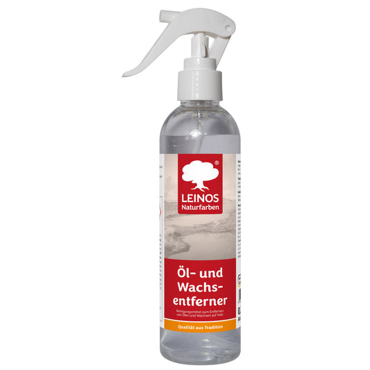LEINOS Öl- und Wachs-Entferner 948 – Wasserbasiertes, Alkalisches Reinigungsmittel zur Effektiven Entfernung von Ölen & Wachsen auf Holz- und Metalloberflächen (0,25 L)