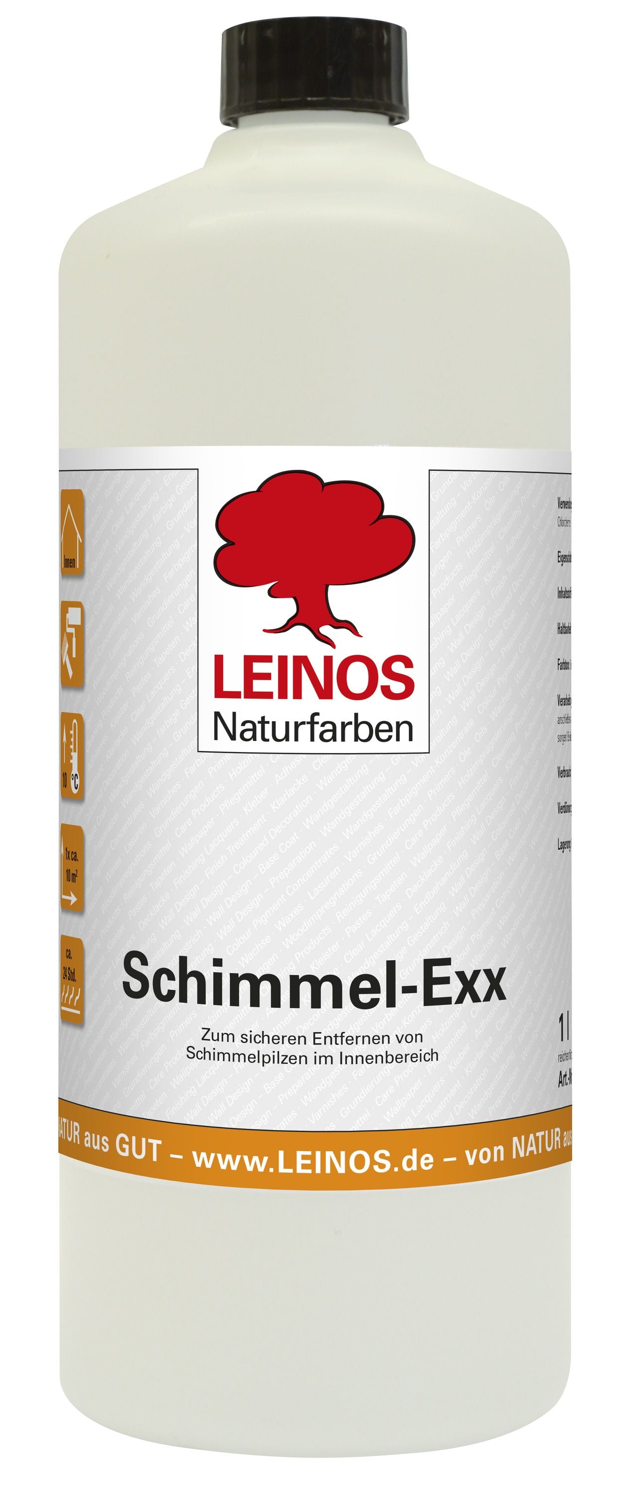 LEINOS 960 Schimmel-Exx 1,00 l Zum sicheren Entfernen von Schimmelpilzen im Innenbereich Ohne Chlorchemie Leicht fließende Flüssigkeit.