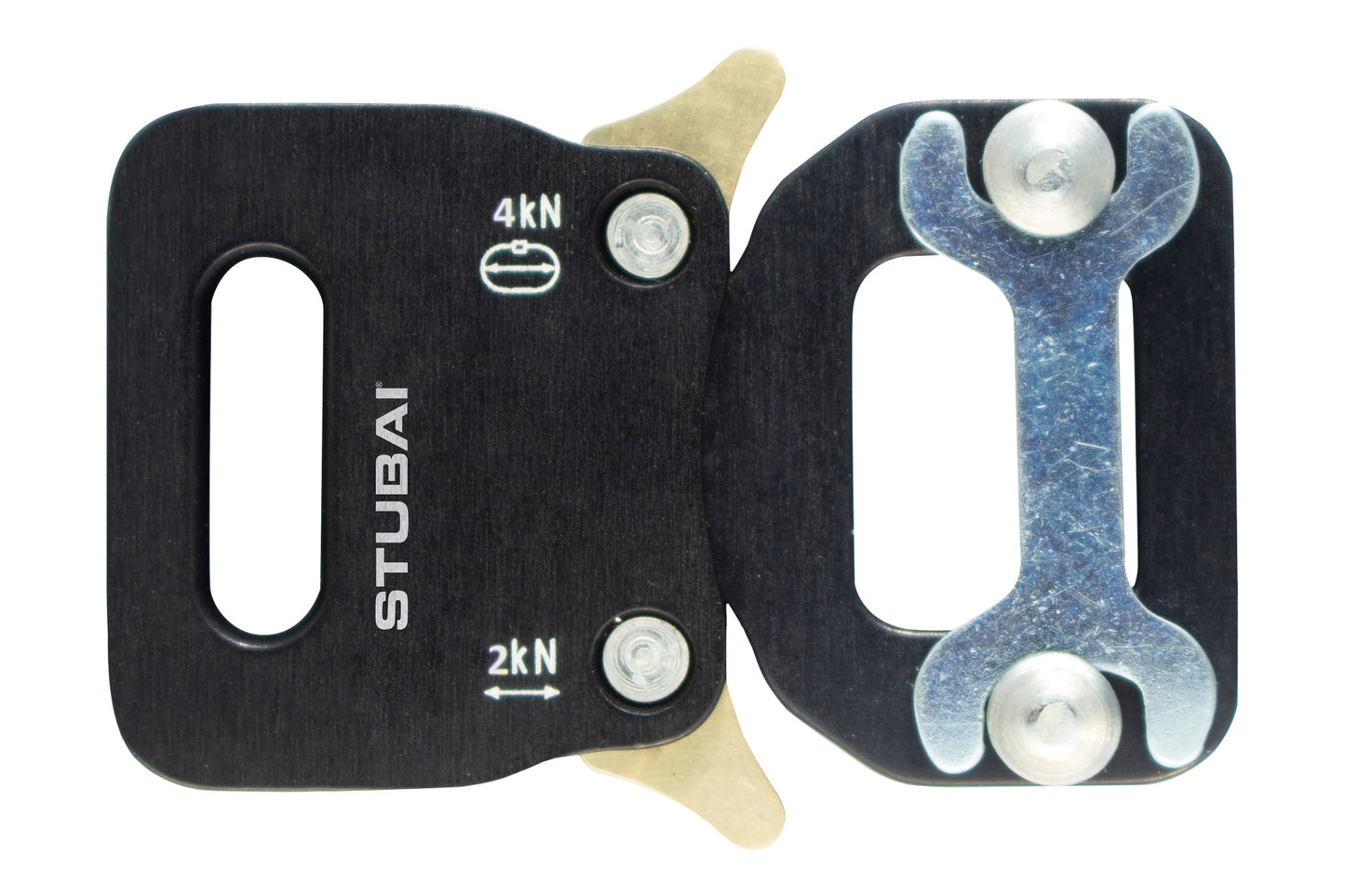 STUBAI Gurtschnalle bis 12 mm | vergütetem Aluminium mit schwarzer Eloxierung | CLICK FIX FLEX 2.0 MINI | verhindert Öffnen unter Last | Profiqualität Made in Austria