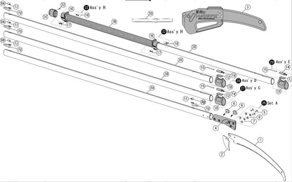 Druckknopf mittel, Hayate