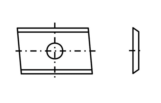 Spezial-Wendeplatte 31 - 20x12x1,5mm T04F 10 St.