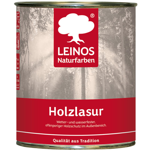 Wetterfeste Holzlasur für Außen 056 Nordisch Rot 0,75 Liter - offenporiger Holzschutz mit Filmschutz gegen Pilzbefall - für Fenster, Türen, Zäune & Pergolen - wasserabweisend, lasierend