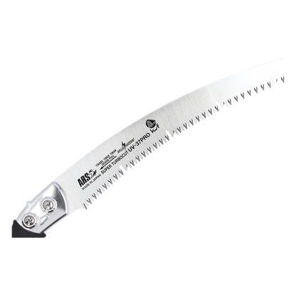 ARS Handsäge UV-37PRO | mit Köcher |   Blattlänge von 370 mm | Die Zahnweite beträgt 4,50 mm | Gewicht  335 gramm | Gruppenzahnung mit Räumerschlitzen