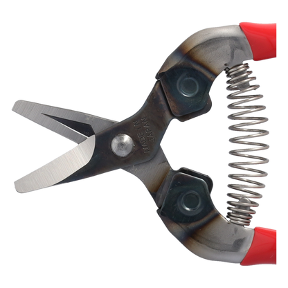 Cut360 Ernteschere, filigrane Obstschere, Gartenschere mit gebogener Klinge, Minischere geeignet als Bonsaischere