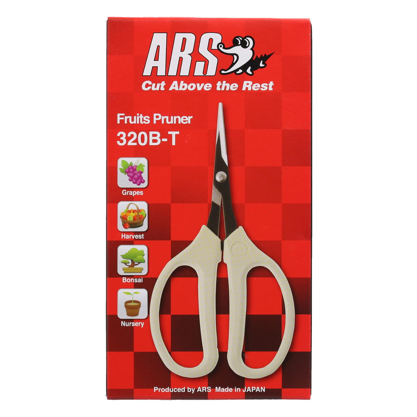 ARS 320BT Schere | Stecklingsschere  | einem unlegierten Hartstahlblatt und einer Länge von 15,5 cm ist sie ideal zum Schneiden von Stecklingen und kleinen Zweigen.