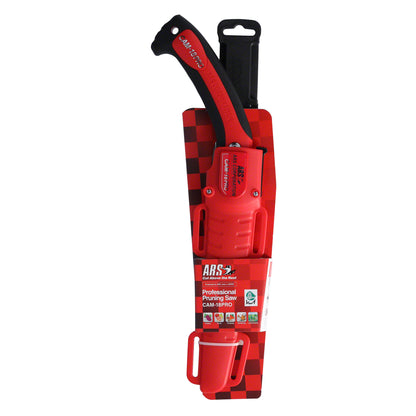ARS Handsäge CAM-18PRO | Länge 18cm | Gesamtlänge36cm | Gewicht 150 gr. |   Die Zahnweite von 4 mm ermöglicht saubere und präzise Schnitte, ideal für verschiedene Gartenarbeiten.