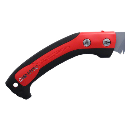 ARS Handsäge CAM-18PRO | Länge 18cm | Gesamtlänge36cm | Gewicht 150 gr. |   Die Zahnweite von 4 mm ermöglicht saubere und präzise Schnitte, ideal für verschiedene Gartenarbeiten.