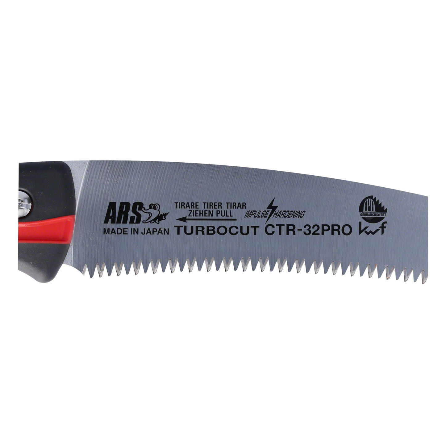 ARS Handsäge CTR-32PRO | Stärke von 1,50 mm und einer Zahnweite von 4,0 mm | KWF-gebrauchswert-Zertifizierung | Gesamtlänge 480 mm