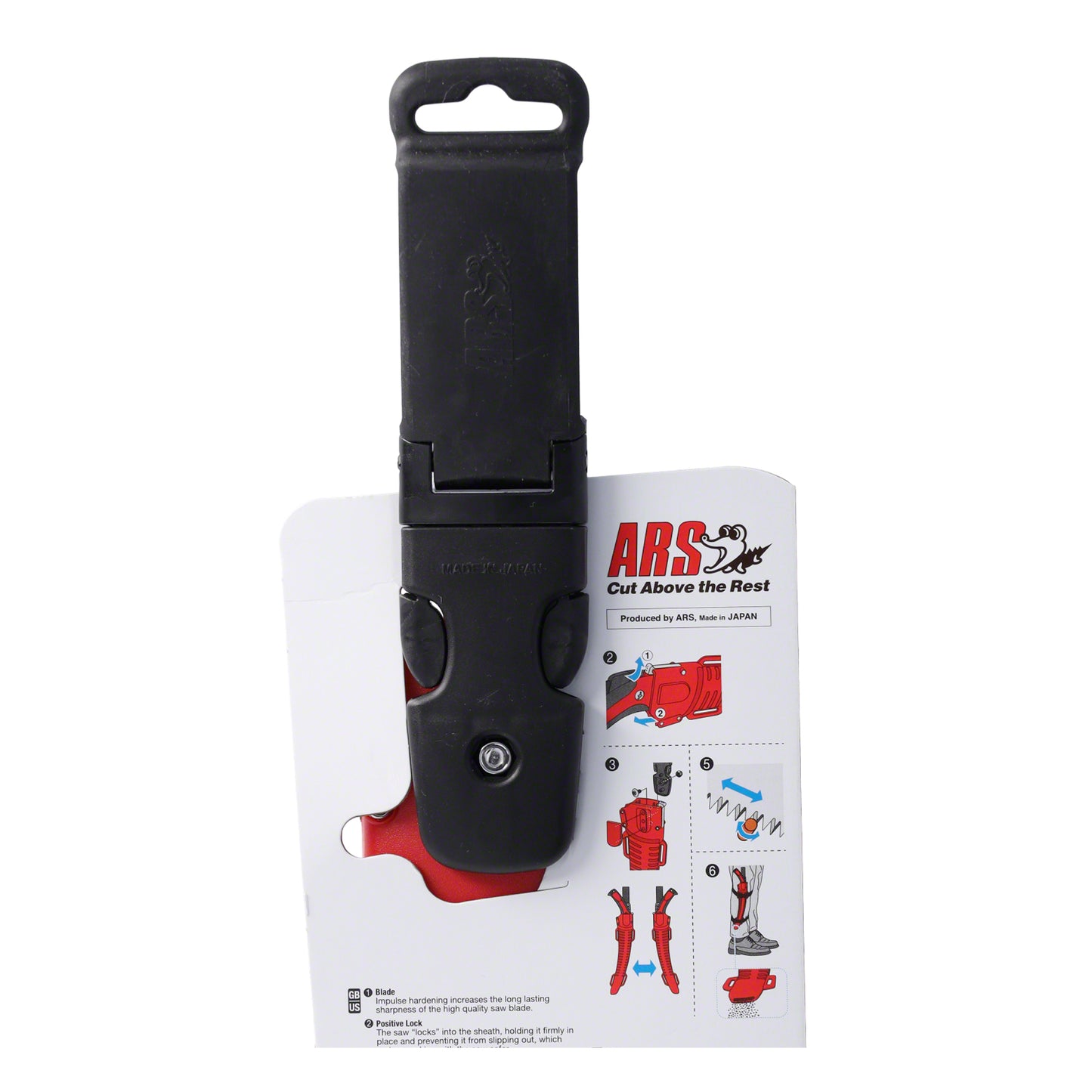 ARS Handsäge CTR-32PRO | Stärke von 1,50 mm und einer Zahnweite von 4,0 mm | KWF-gebrauchswert-Zertifizierung | Gesamtlänge 480 mm
