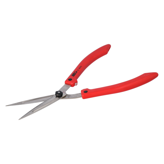 ARS Buchsbaumschere, Heckenschere, Einhand-Bedienung, Zum Schneiden von Buchbäumen und Formgehölz, Strauchschere, Schneidführung mit 6 mm, rot
