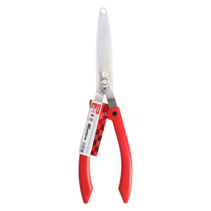 ARS Buchsbaumschere, Heckenschere, Einhand-Bedienung, Zum Schneiden von Buchbäumen und Formgehölz, Strauchschere, Schneidführung mit 6 mm, rot