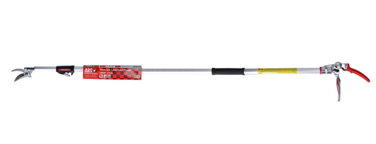 ARS Teleskop-Astschere, Baumschere in 5 Stufen bis 3 m ausziehbarer Teleskoparm, Hochastschere 180ZF-2.0-3D