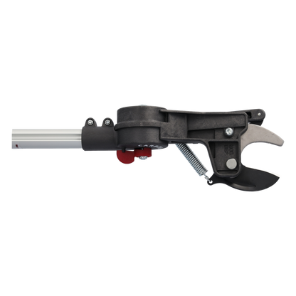 HE-4 HELIUM Teleskop-Baumschere von 2,36 m bis 4,00 m ausziehbar | nur 1660 Gramm |  winkelverstellbaren Schneidköpfe durchtrennen Äste bis 35 mm Durchmesser