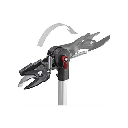 HE-4 HELIUM Teleskop-Baumschere von 1,68 m bis 2,70 m ausziehbar | nur 1270 Gramm |  winkelverstellbaren Schneidköpfe durchtrennen Äste bis 35 mm Durchmesser