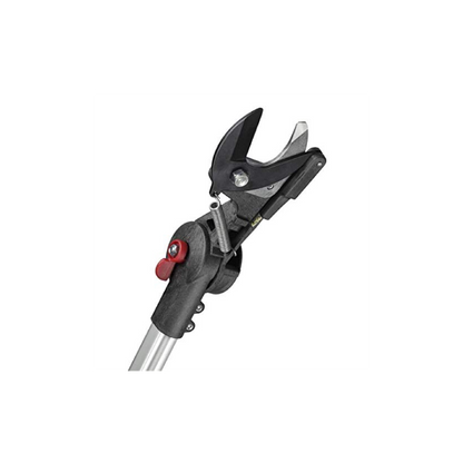 HE-4 HELIUM Teleskop-Baumschere von 2,36 m bis 4,00 m ausziehbar | nur 1660 Gramm |  winkelverstellbaren Schneidköpfe durchtrennen Äste bis 35 mm Durchmesser