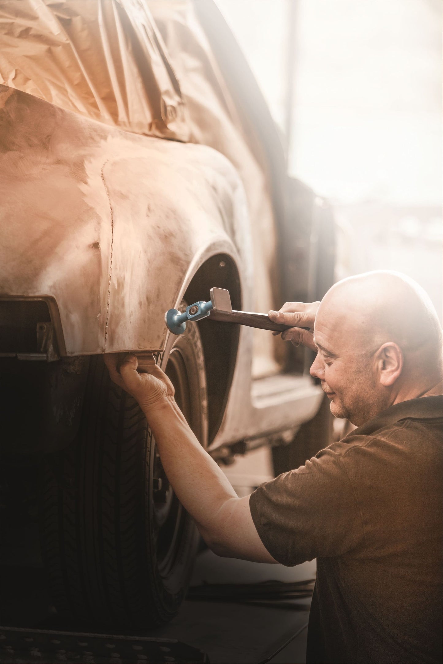 Picard Hebel- und Ausbeuleisen  950 g, 390 mm blau lackiert