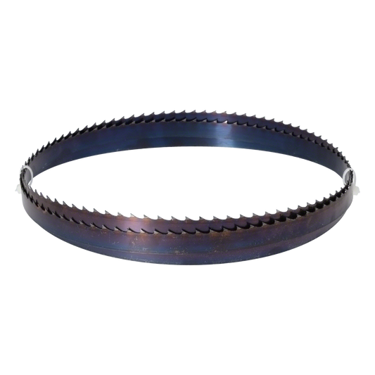 Bandsägeblatt Flexback mit gehärteten Zahnspitzen | 4950 x 16 x 0,5 mm 4 Zähne pro Zoll | Geeignet für alle Holzarten | Hohe Standzeit, flexibles Sägeband, Räumerverzahnung | Made in Germany