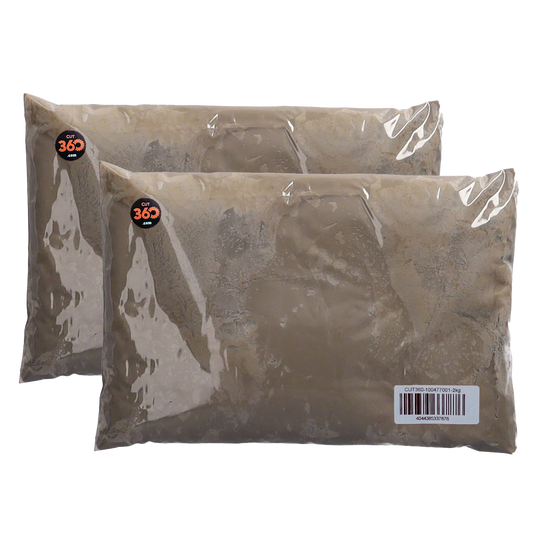 Cut360 Leinölkitt - Fensterkitt für Einfachverglasung von Fenstern | 2 kg Beutel | Glaserkitt geeignet für Holz- und Metallrahmen | Hergestellt aus reinem Leinöl