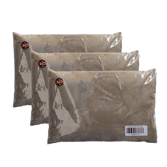Cut360 Leinölkitt - Fensterkitt für Einfachverglasung von Fenstern | 3 kg Beutel | Glaserkitt geeignet für Holz- und Metallrahmen | Hergestellt aus reinem Leinöl